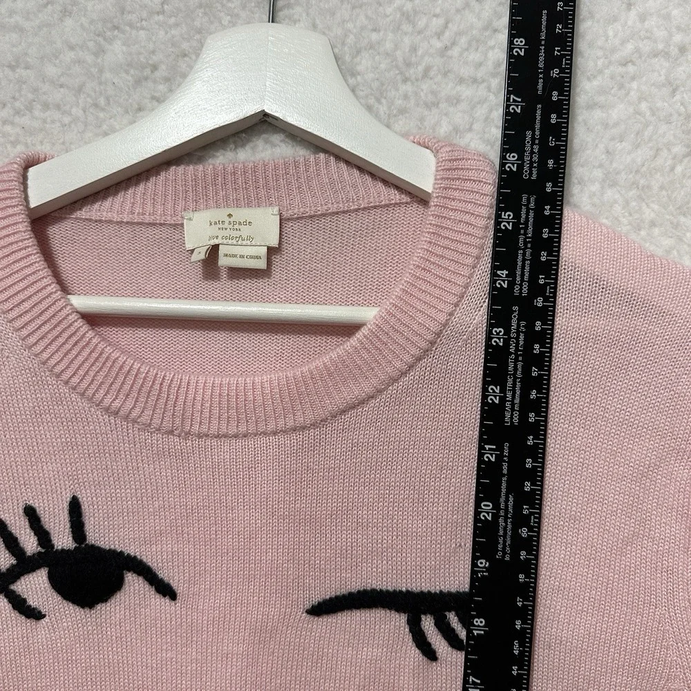 KATE SPADE New York WINKING EYE Sweater TUTU‎ PINK Size Small